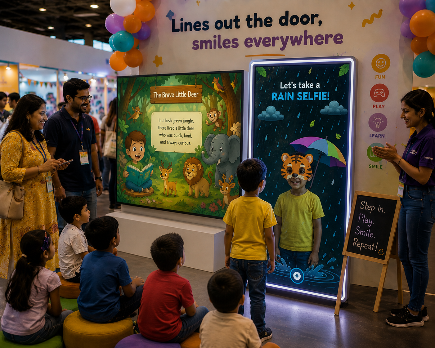 Immersive learning experience for events and activations