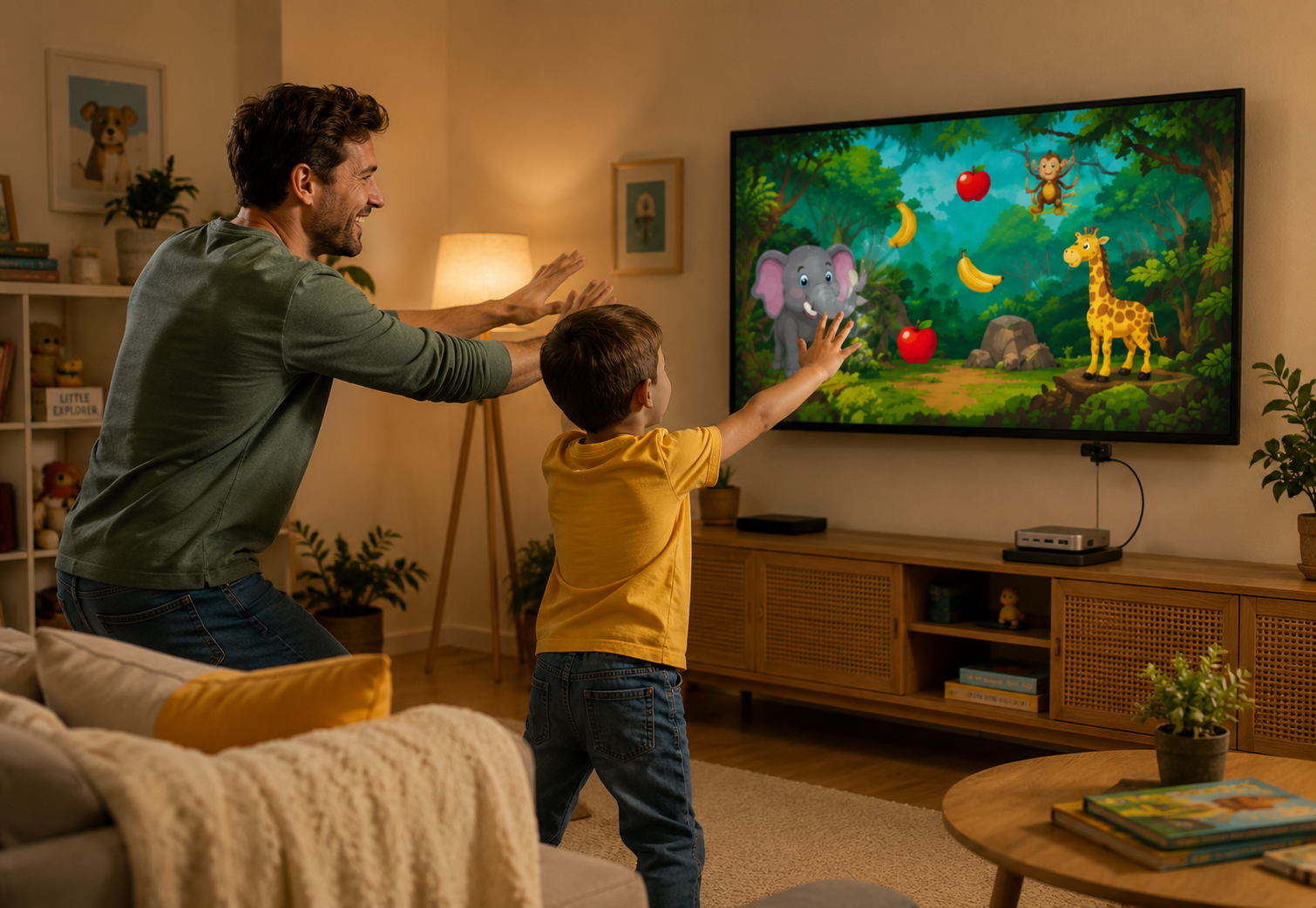 Family learning setup at home